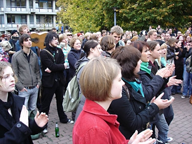 Demo über den Campus am 15.10.2008