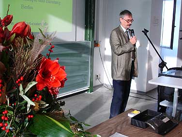 Prorektor Prof. Dr. Detmar Arlt begrt die Systemische Fachtagung am 16.11.2006