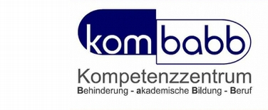Logo Kompetenzzentrum  Behinderung - akademische
Bildung - Beruf (kombabb)